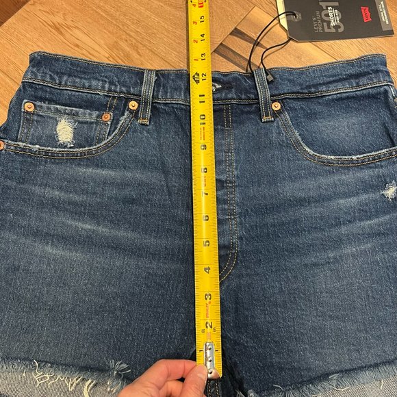 New Levi's 501 High Rise Women's Shorts Size 32 in Charleston Outlasted - Picture 8 of 8